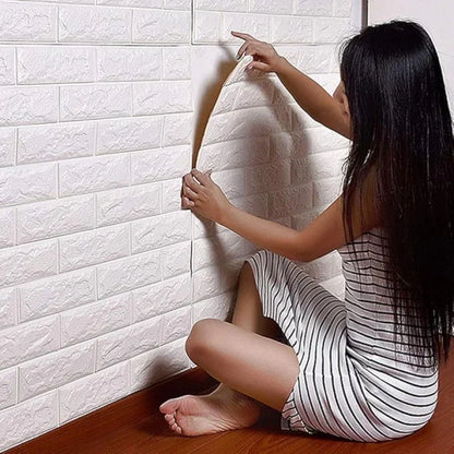 3D Waterproof Foam Brick Wallpaper - (2.26 X 2.52 Feet)