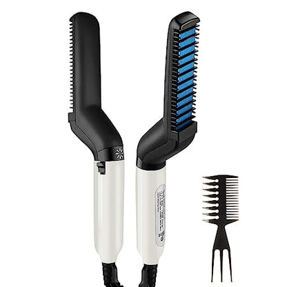 Multifunctional Hair & Beard Comb Brush Straightener