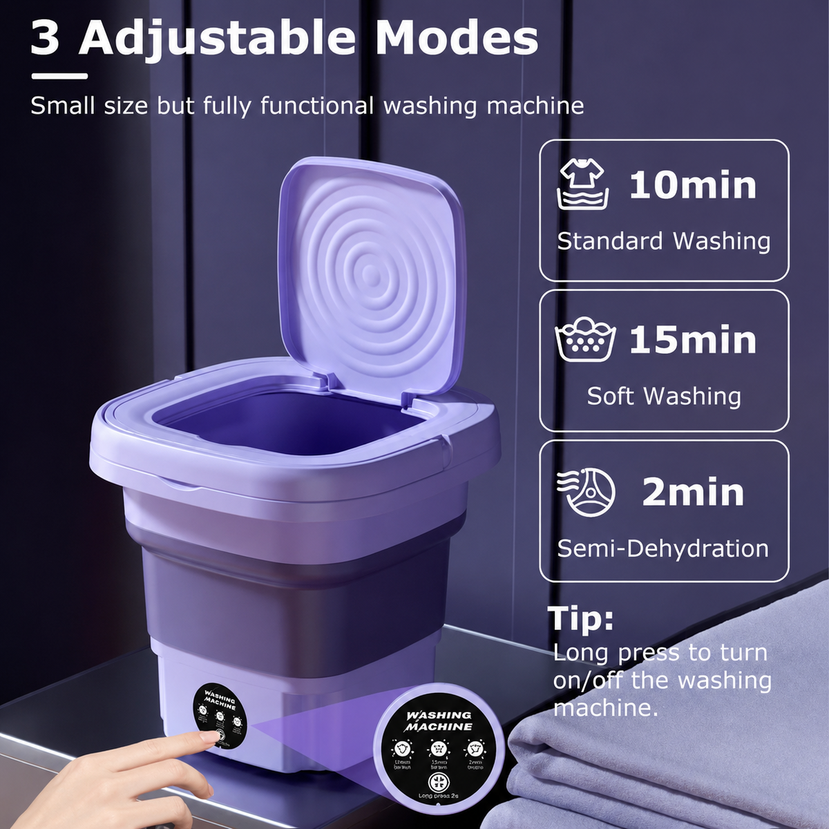 Portable Mini Washing Machine & Dryer