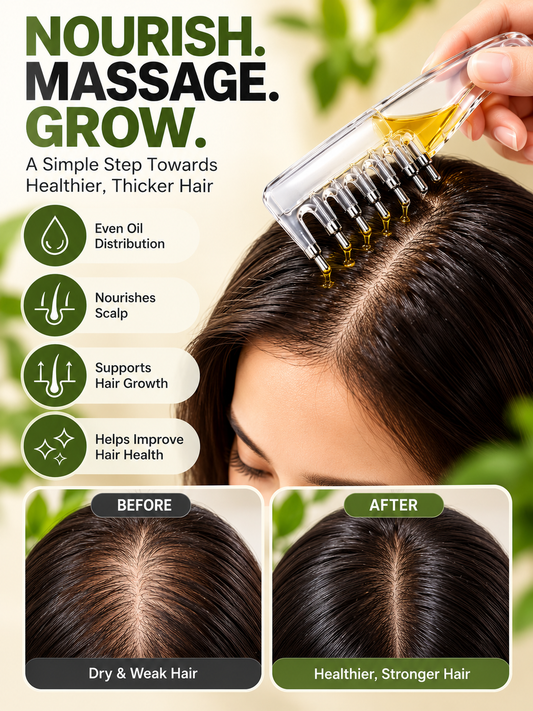 3-in-1 Hair Oil Applicator Comb