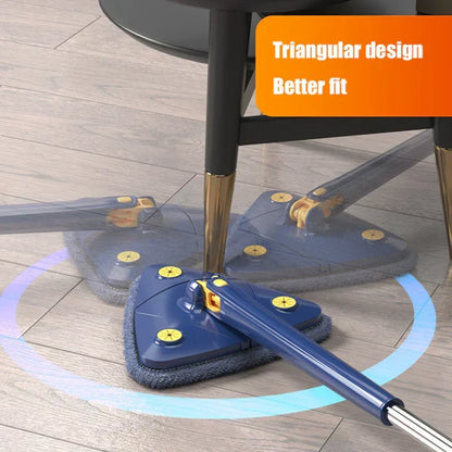 360 Rotatable Adjustable Triangle Cleaning Mop With Twist Squeeze