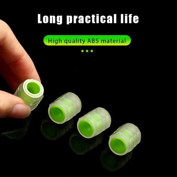 Universal Luminous Tire Valve Cap 4 Pack & 8 Pack. (Special Offer on 8 Pack)